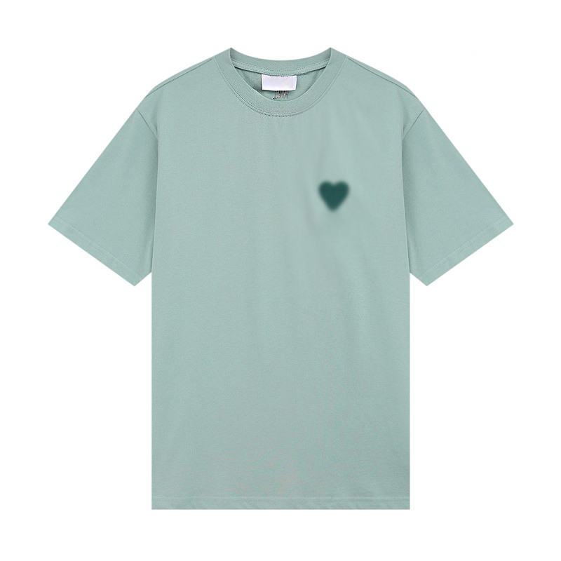 

Men's T-Shirts 22ss Designer Amis T Shirt Top Men Women Summer Short Sleeve Tees Heart Embroidery Tee Comfortable Mens Couple T-shirt Casual T Shirt 12