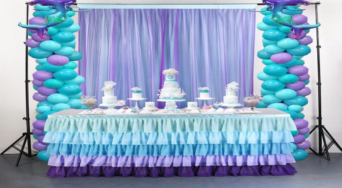 

Table Skirt Rainbow Table Skirt Tutu Tablecloth for Baby Shower Birthday Wedding Parties Pastel Chiffon Tutu Table Skirt 2211056407175