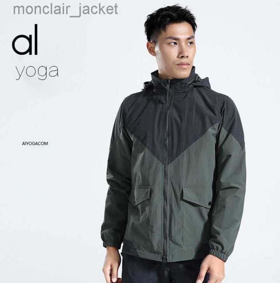 

Designer Jacket Alos yoga Men's Autumn and Winter Sports Coat Fitness Running Training Long-sleeve Zippered Casual Hoodie Quick Drying 23SSA 23GG, Green
