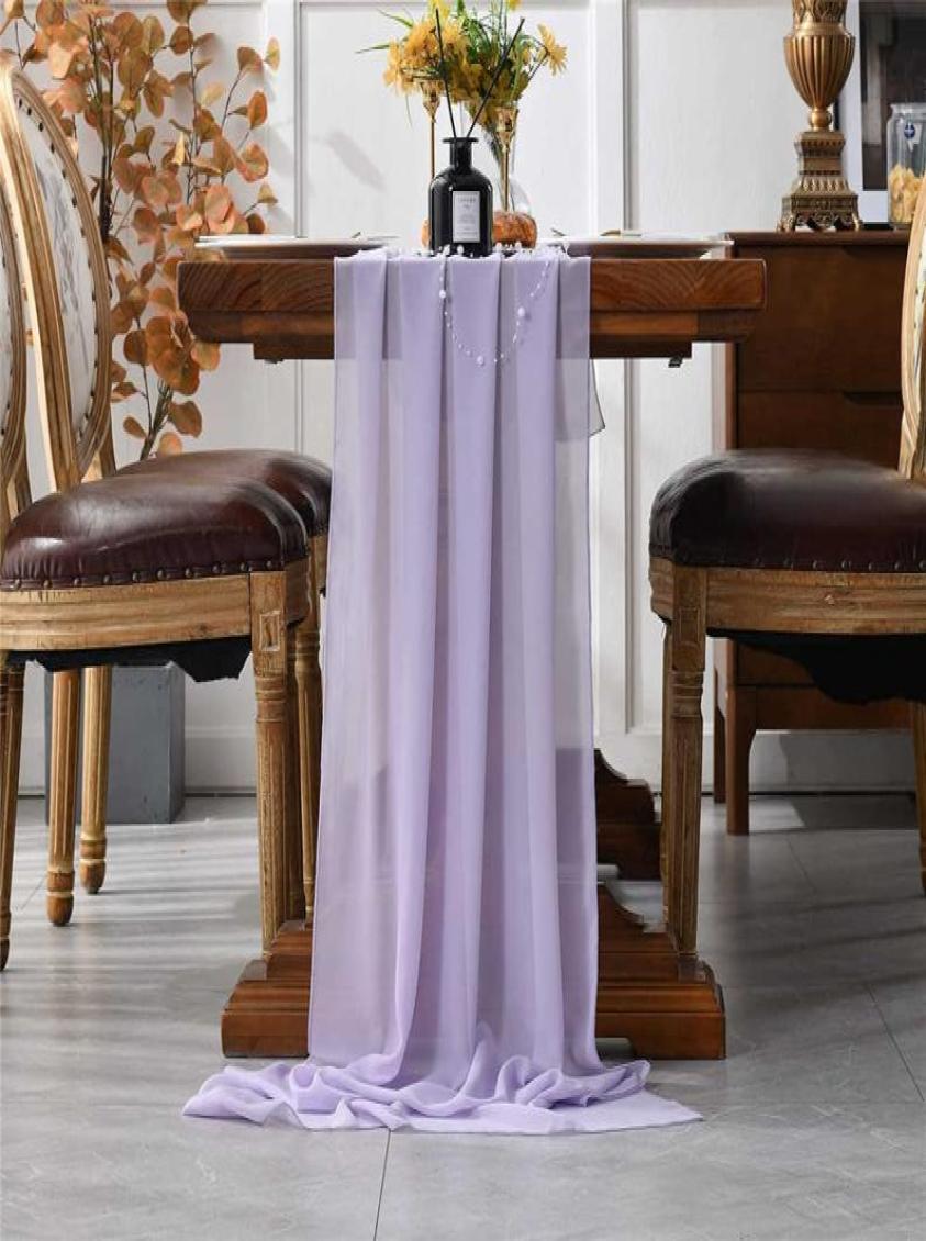 

Table Cloth Chiffon Runner Coffee Dining Decor Sheer Rustic Boho Birthday Country Wedding Party Decoration for Home7317548, Nude