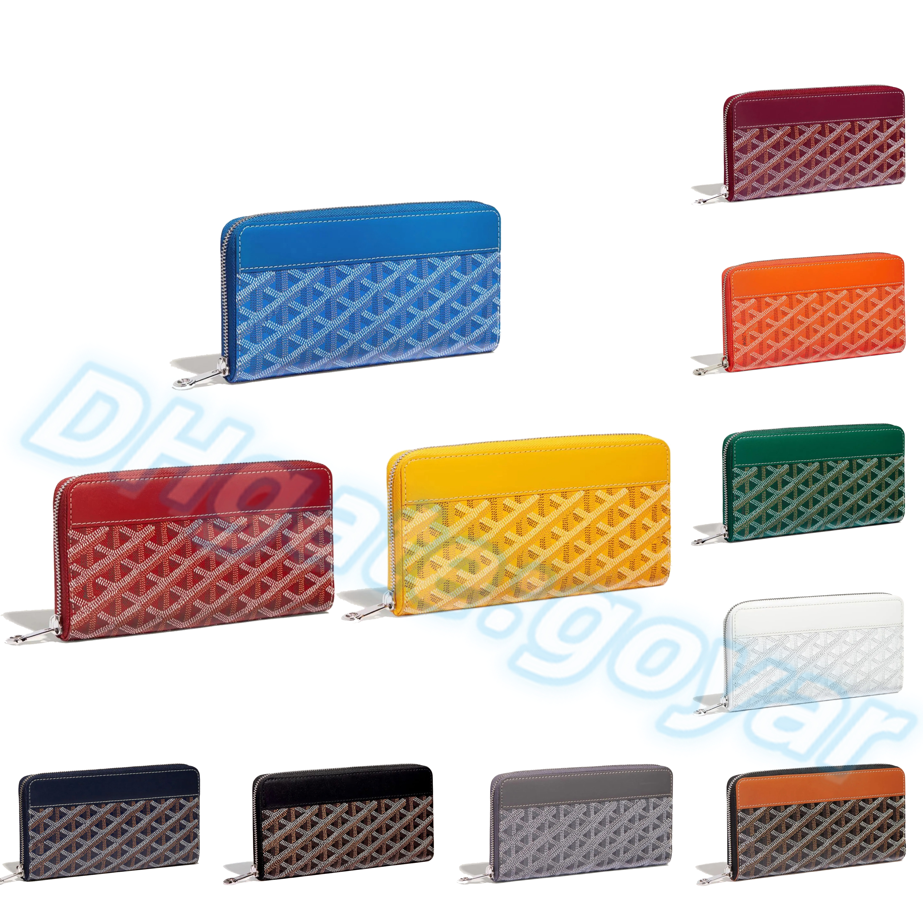 

Genuine Leather 12 card slots luxurys Long Wallets Big Gy coin purses card holders Portefeuille Matignon key pouch purse Womens men Designer wallet PM cards holder, Black+brown