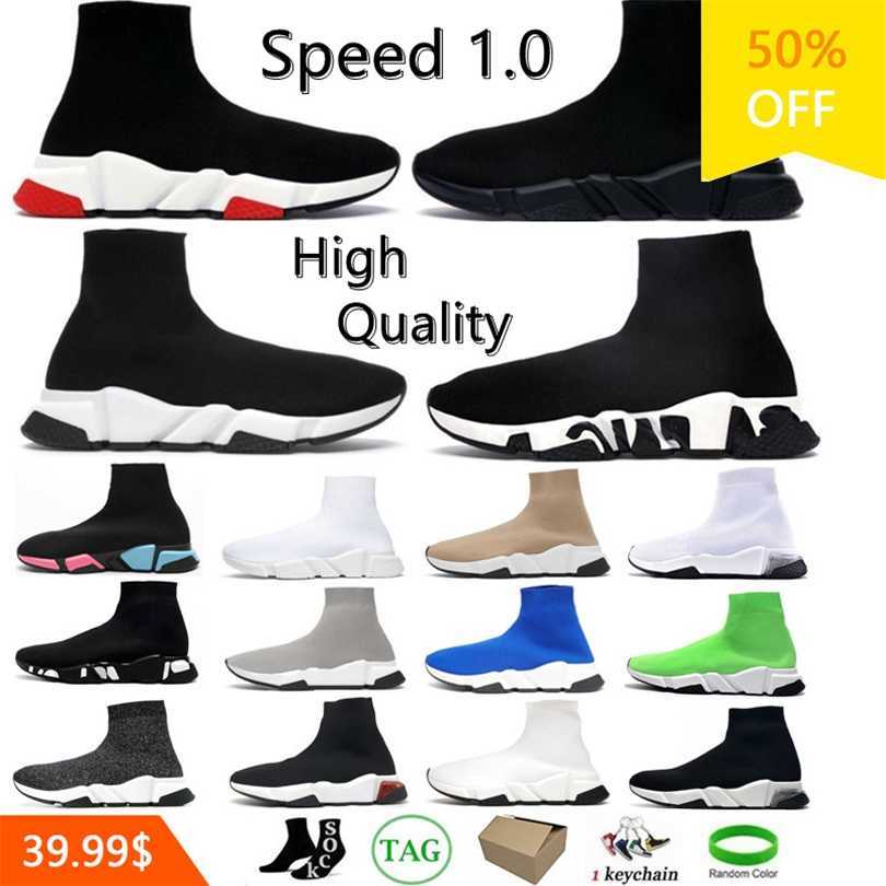 

Sock shoes designer men casual shoes womens speed trainer socks boot speeds shoe runners runner sneakers Knit Women 1.0 Walking triple Black White Red Lace Sports, No.22