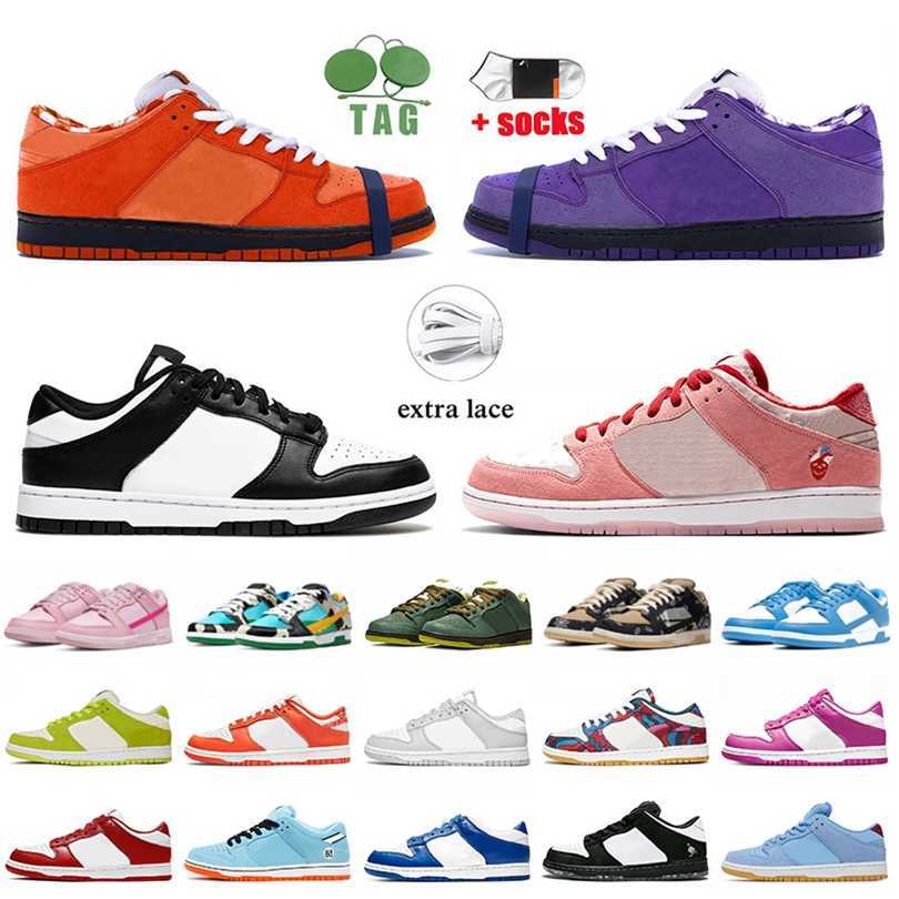 

Low Top leather women men designer casual shoes concepts x purple lobster orange lobsters black white strangelove grey unc coast chunky dunkies sneakers trainers, B6 36-45 concepts x purple lobster