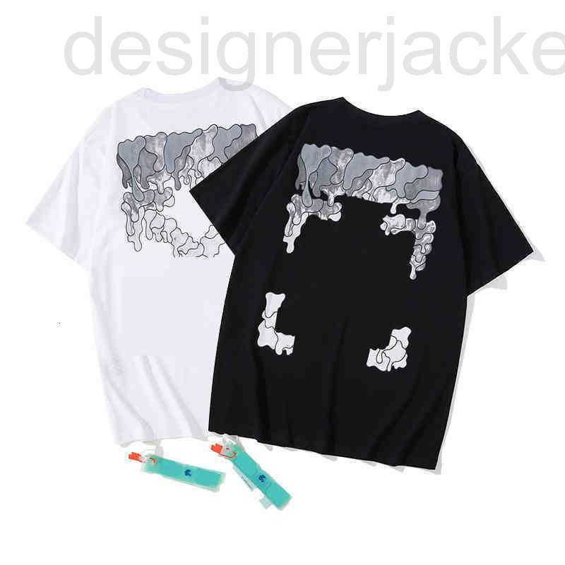 

Men' T-Shirts Designer Brand Summer t Shirts Argan Oil Painting Arrow Printing Mens Womens T-shirts Hip Hop Streetwear White Black Backs 7F7Q, 22