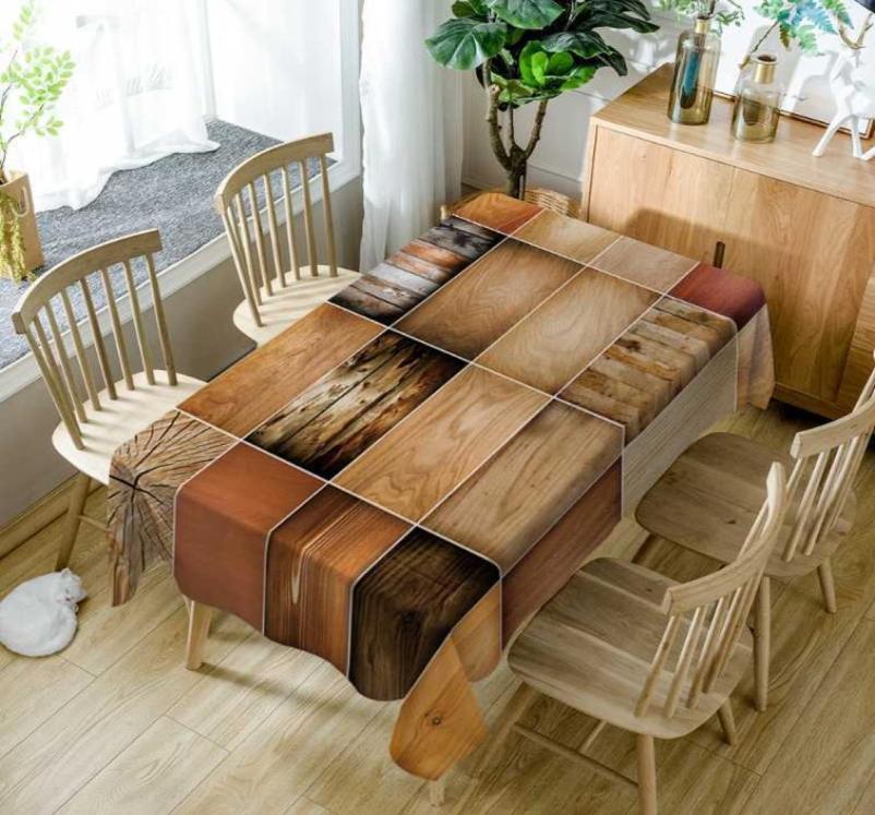 

Table Cloth Geometric Stripes cloth Black and Gray Stitching Pattern Rectangular Waterproof Kitchen Wedding Decor Nappe De3461583, Tfz038