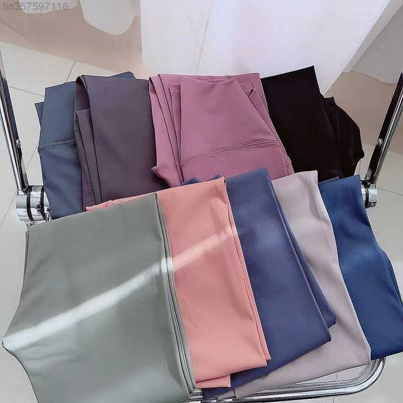 

Elastic Womens Yoga Lu Outfit Leggings Align Sports Gym Wear Solid Color Raising Legging Running Fitness Lady Overall Full Tight Workout K8, 16