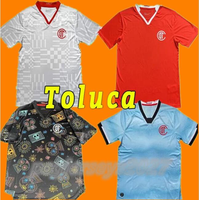 

Liga MX 2022 2023 mexico Deportivo Soccer Jerseys Toluca home away 3rd 22 23 football shirt -3XL 2027, Black+patch