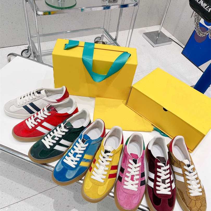 

Designer Gazelle Shoes Samba xAD Sneakers Velvet Patchwork Retro Trainers Co-branded Ladies Sneaker luxury Women and Men 36-45, Color19