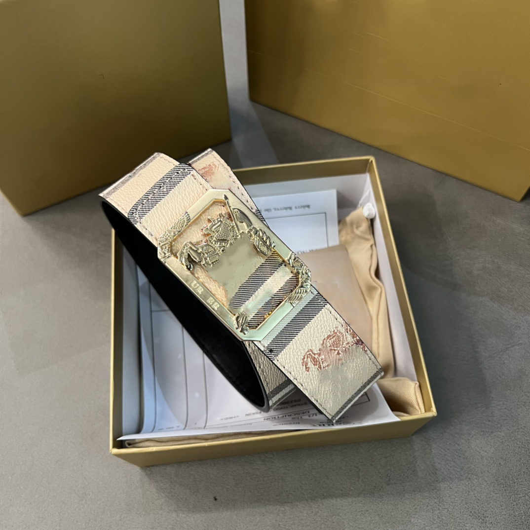 

Luxurys desingers belts fashion designer belt trend letter jeans with woman and man leisure retro Plaid decoration 3.8cm wide