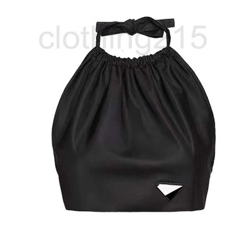 

Women' Tanks & Camis Designer Womens Sexy Cropped Tops Black Halter Backless Summer Cool Holiday Beach Bandeau 7CXH, Black with label