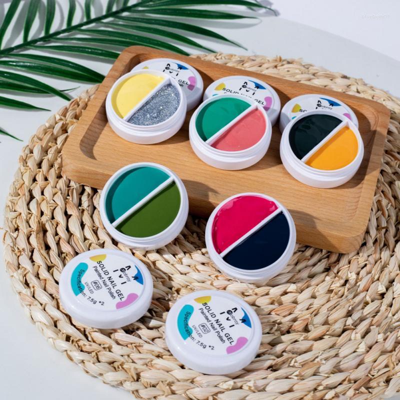 

Nail Gel Jelly Painting 24 Colors Japanese-style Pure Color Varnish Art Salon Soak Off UV LED Manicure Design Drawing, 09