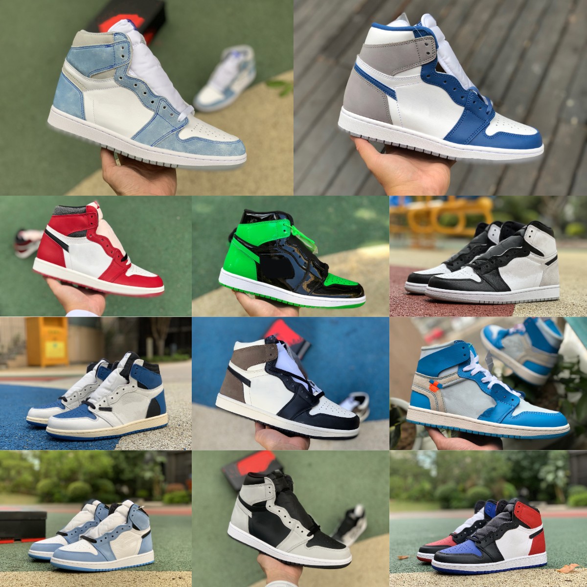 

Chicago Lost Found Jumpman 1 1s Basketball Shoes True Turbo Blue Pine Green Stealth Denim Visionaire Stage Haze Hyper Royal Bio Hack TWIST Designer Sports Sneakers, Please contact us