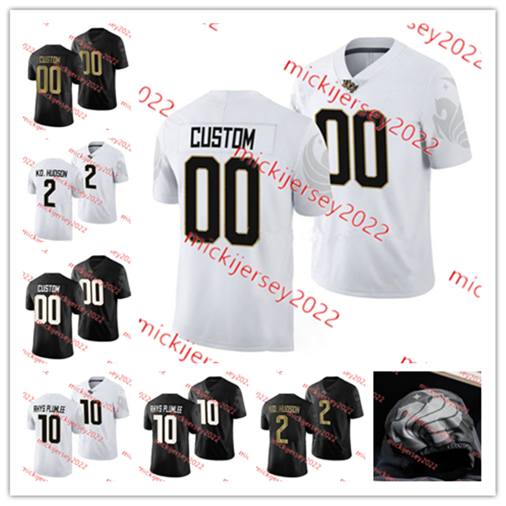 

UCF Knights Football Jersey Custom Stitched Mens John Rhys Plumlee Demarkcus Bowman Terrence Lewis Jordon Johnson Joey Gatewood Lee Hunter Quan Lee UCF Jerseys, Black white away