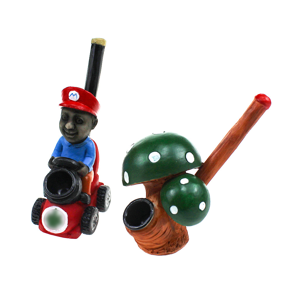 

Resin 30 Styles Plastic Smoking Pipes Cartoon Tobacco For Dry Herb Hand Water Pipes