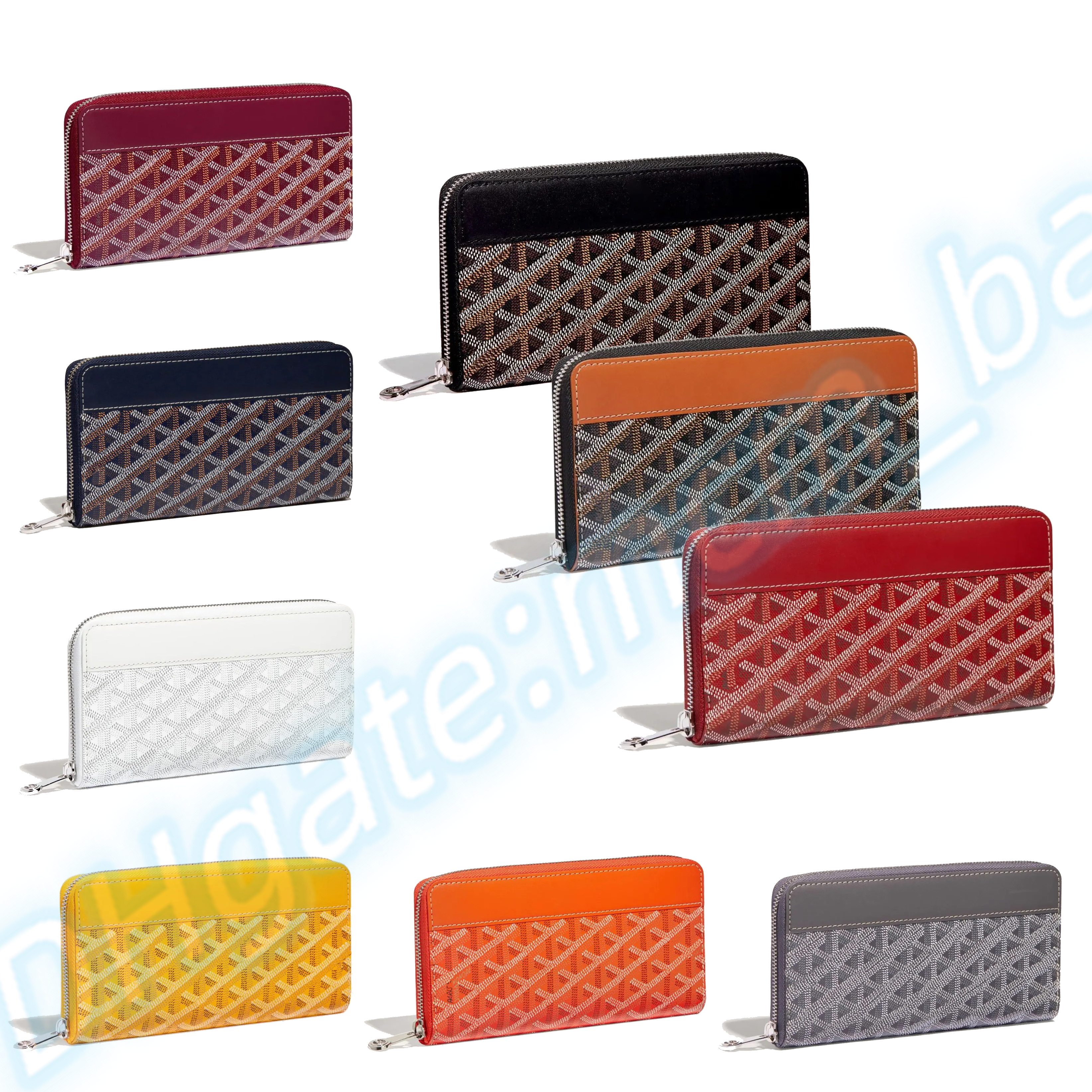 

Womens Big coin purses Long zipper Wallets Portefeuille Matignon luxurys Designer bag mens wallet PM card holder 12 card slot with box card holders keys pouch Leather, Grey