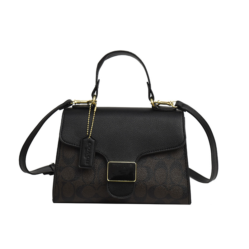 

Brand 23SS Messenger Bags mirror small bag build women's new trendy patent glossy diamond single shoulder tote packet, Brown 7402