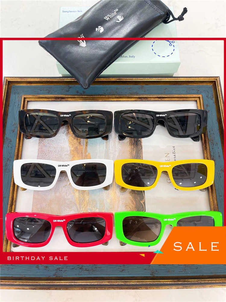 

Luxury Brand Sunglasses 2023 New Off Style Oeri039 Square Street Photo Ins Hip-hop Network Red Same Model