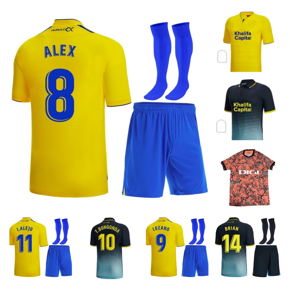 

22 23 Cadiz Carnaval Soccer Jerseys special LOZANO LUCAS MABIL FALI R. ALCARAZ ALARCON A. NEGREDO BLANCO Home Away men ALEX Bodiger Juan, Adult 1