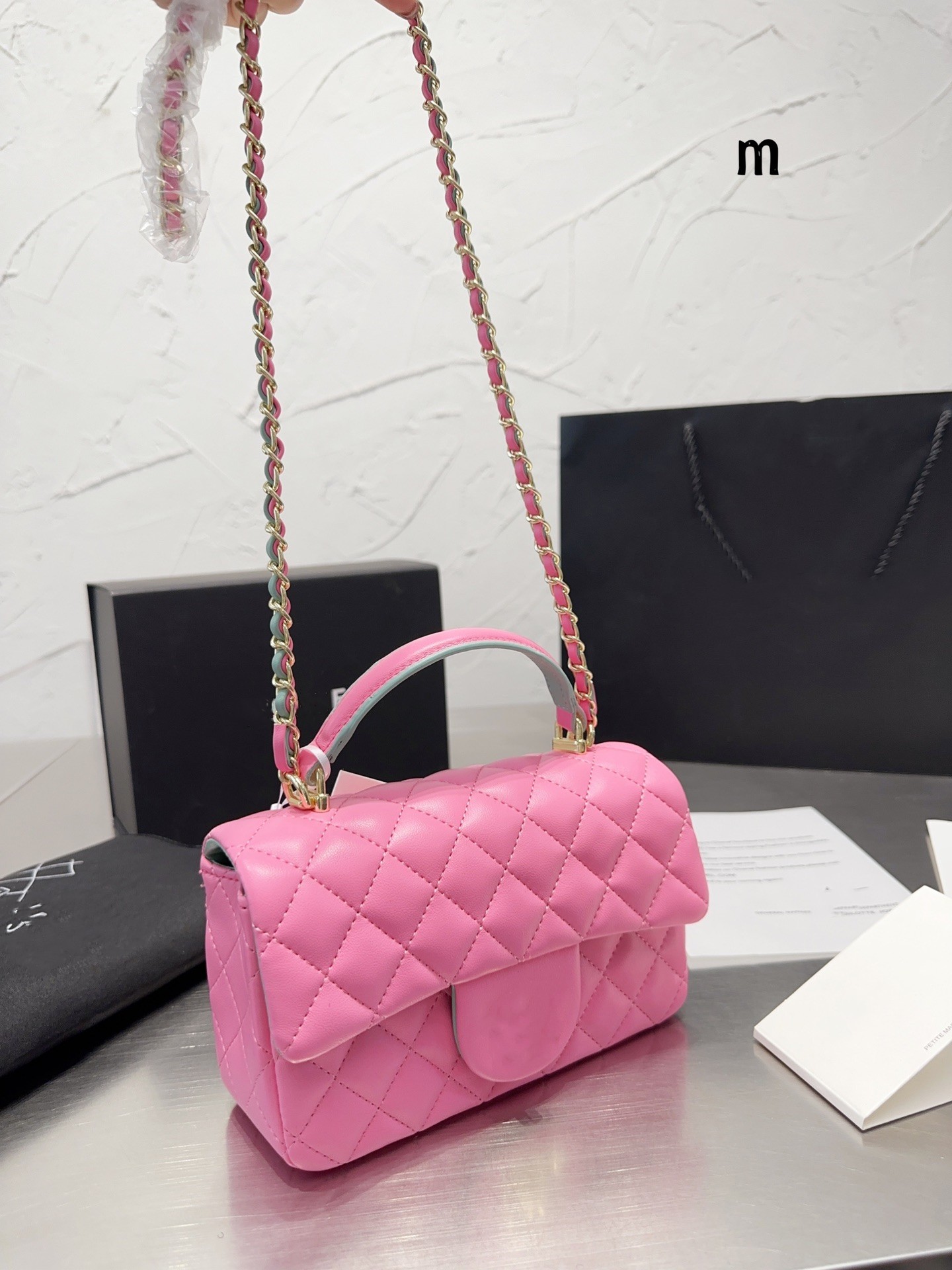 

Top quality Luxurys Designers Bags Woman Fashion Shoulder Bags Genuine Leather Women Totes Bag Handbags Purses diamond chain bag Flap Lambskin mini bag, White