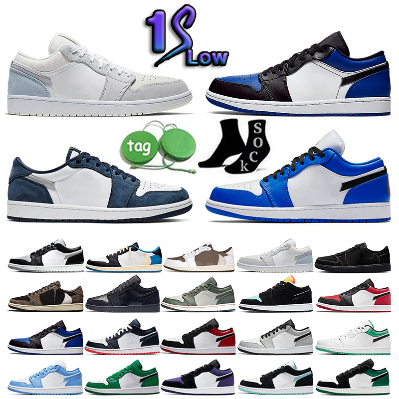 

Top Fashion 2023 Jumpman 1 Low Basketball Shoes 1s Reverse Mocha Black Phantom Voodoo Fragment Cactus Jack Lows Panda UNC Mens Trainers, 39 36-48