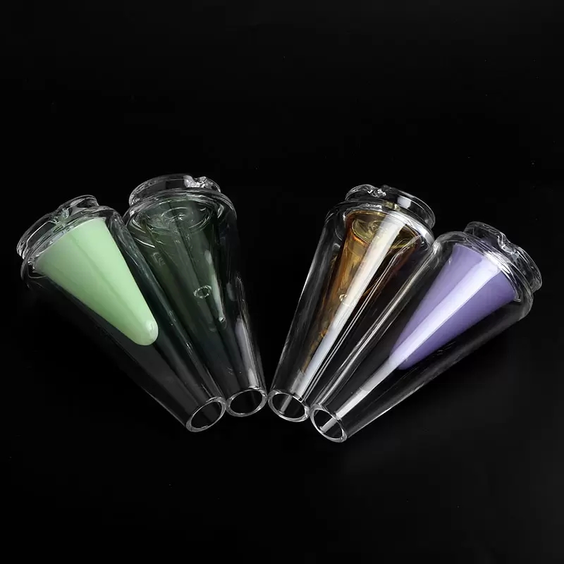 

Smoking Hookahs Peak Colored Glass Attachment With Carb Cap/Quartz Insert 4 Colors Replacement Providing Filtration And Cooling For Dab Rigs Water Bongs