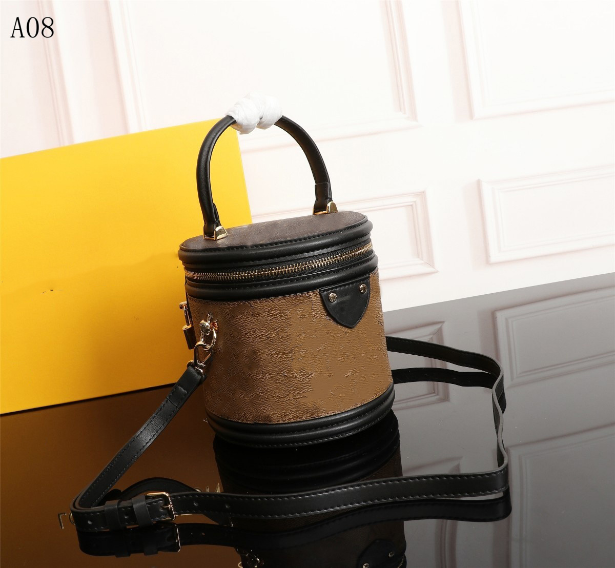 

15x17x15cm 43986 Designer Bucket bag fortune Handbag Genuine Leather handbags Bags Luxurys Drawstring Ladies Shoulder Bag Leather Evening Cross body, Multi-color