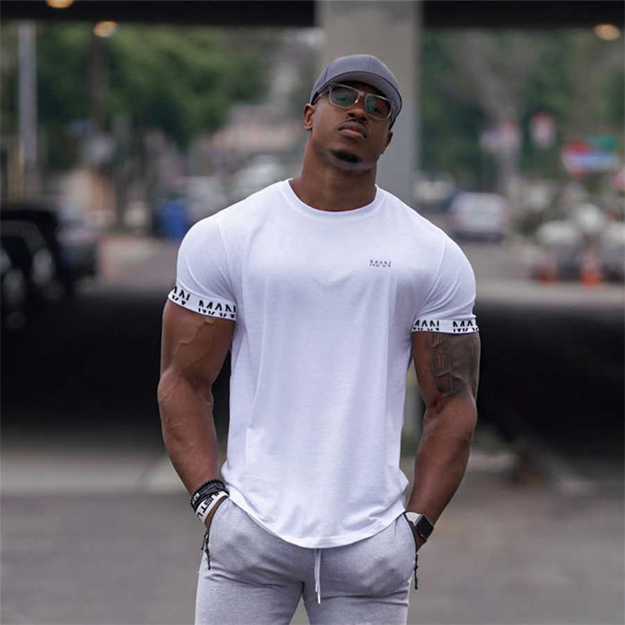 

Men's T-Shirts 2022 new Shirt Men Short Sleeve Workout Gym T-Shirt Cotton Running Fitness Tops Streetwear Hip-Hop Sport Tees Clothing L230216, Green