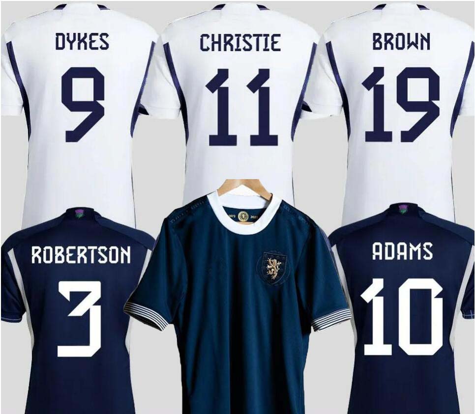 

NEW 2022 Scotland TIERNEY Soccer Jerseys 2023 Home ROBERTSON McTOMINAY McGREGOR DYKES ADAMS Shirt Away 150th Anniversary CHRISTIE SPECIAL 2023 football uniform, 2022 away