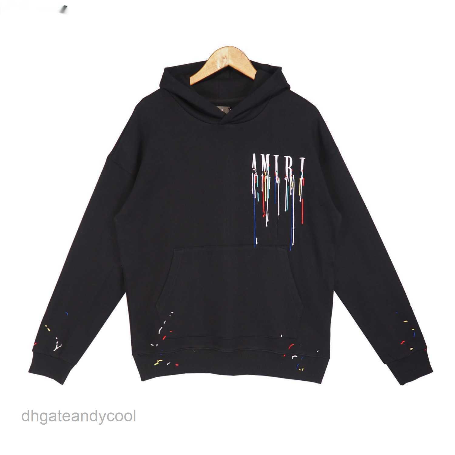 

Hoodies Designer Series Sweaters Street Amirs Mens Simple American Ins Hip Hop Men' Women' Long Sleeve Hoodie Top R3NB, 5833 white
