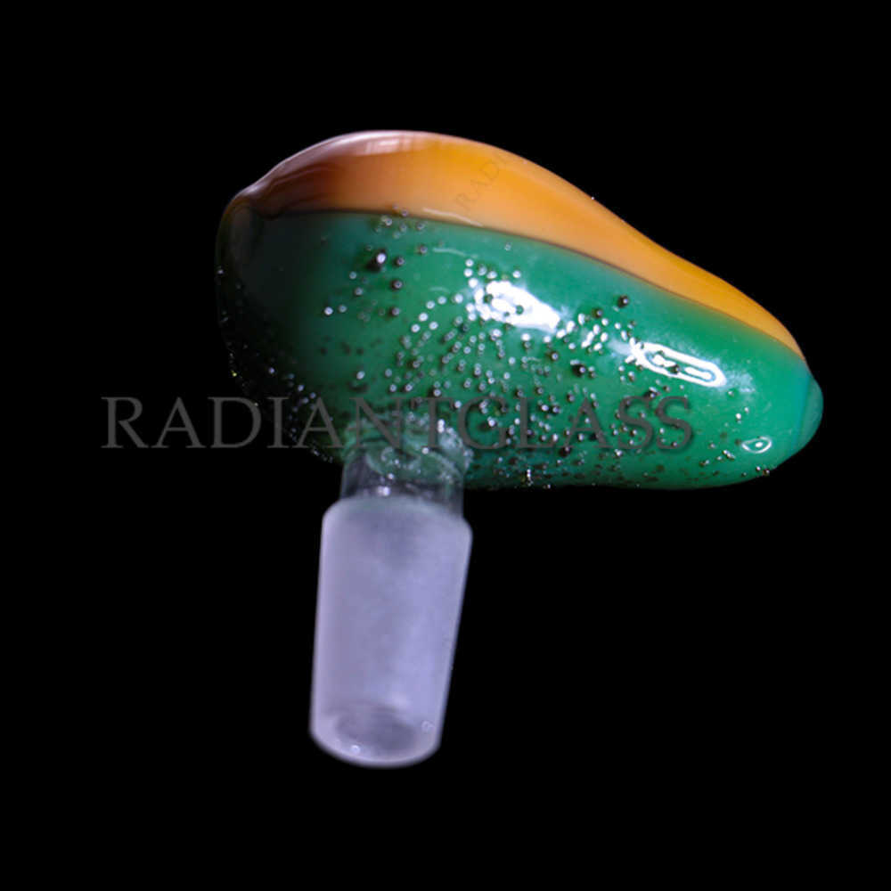 

Smoking Avocado Glass Bowl New heavy Bowls Novelty Slide Bowl 14mm 19mm Male Pieces for Water Pipes Bongs Tobacco Bowls Fruit Series