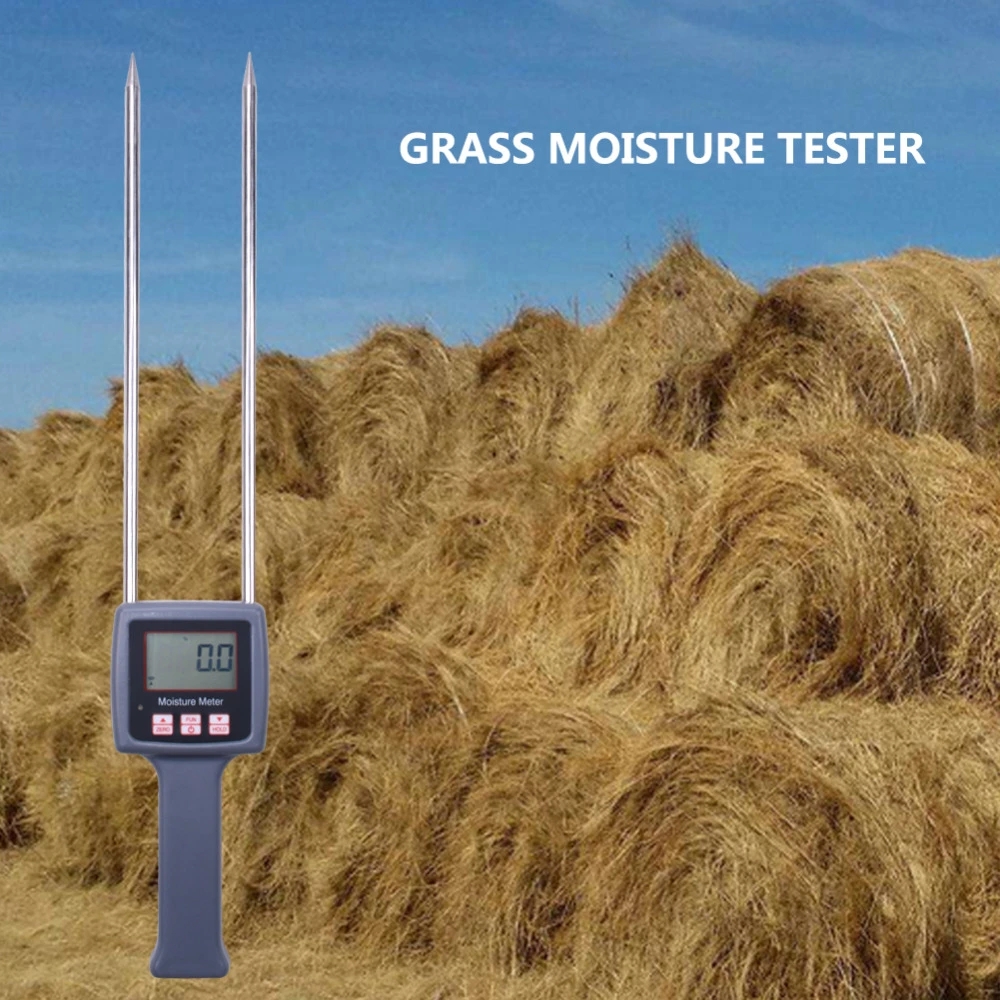 

TK100H Probe Type Moisture Measurement Water Meter Sub-tester Portable Moisture Measuring Tool for Pasture, Haystack, Rice Straw
