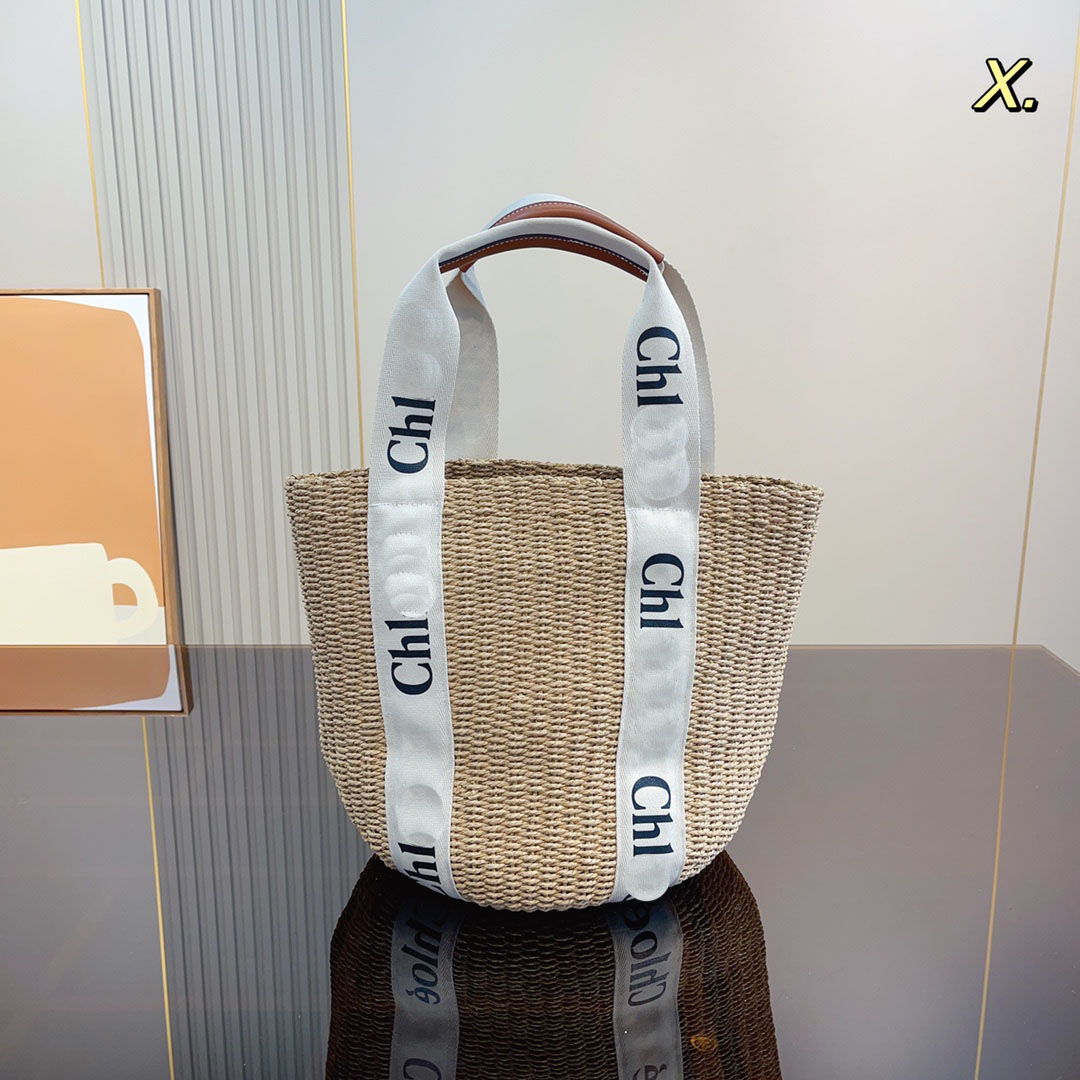 

Evening Bags Fashion strawberry bag Lagar Summer Beach Shoulder Bag Wicker Woven Female Totes Straw Shopping Bags Casual Rattan Women Handbags Large Capacity Lady, 02 size: 38x22x26cm