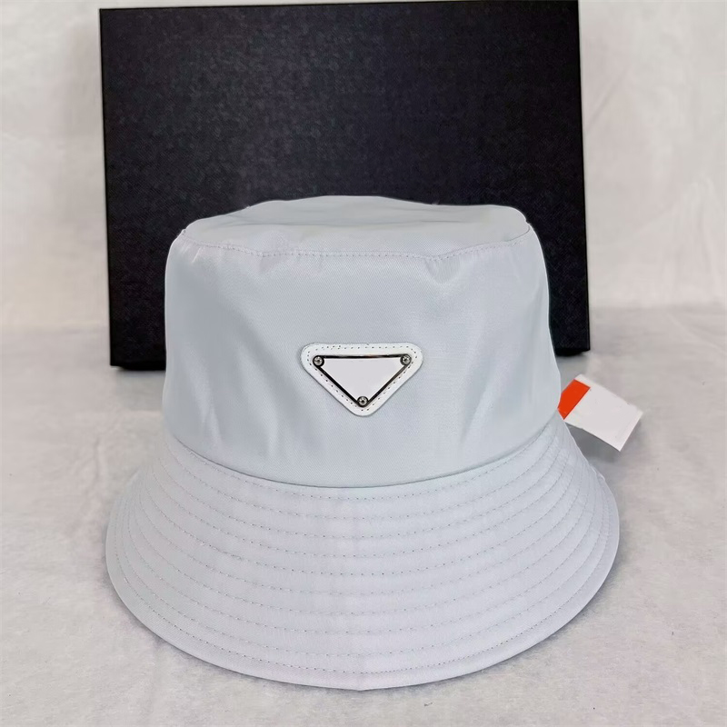 

Fashion luxury cap designer Bucket Hats for men dressy creative triangle logo casquette travel climbing picnic re nylon triangle simple womens designer caps, 1#