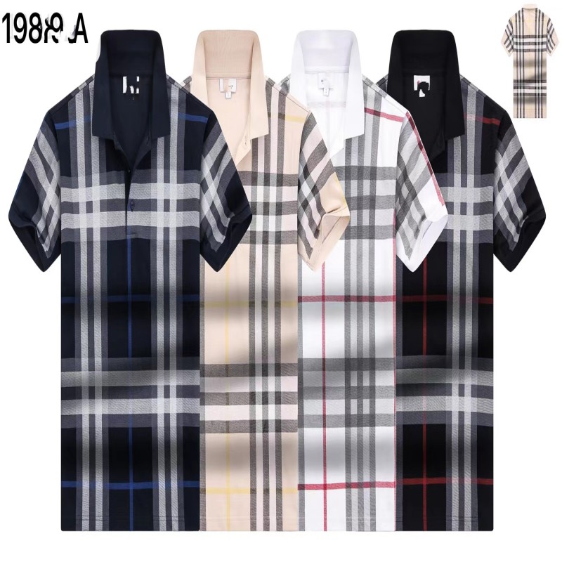 

Men's Casual Shirts Designer High Quality T-shirt Letter Print Standing Neck Short Sleeve Black and White Fashion Men's and Women's T-Shir