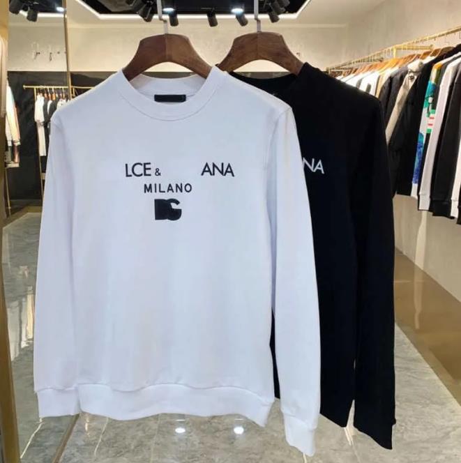 

2023 Luxury designer mens sweatshirt D g hoodie Printed Long Sleeve man pullover coat women casual sweaters Asian size 4xl 5xl, Black