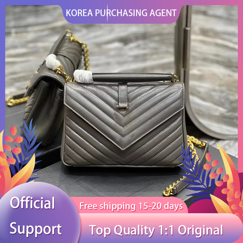

Korea Genuine Bag Type Y Trendy Flap Bag 5A Quality Plain Handbag Famous Designer Luxury Messenger Bag Luxury Women, Black