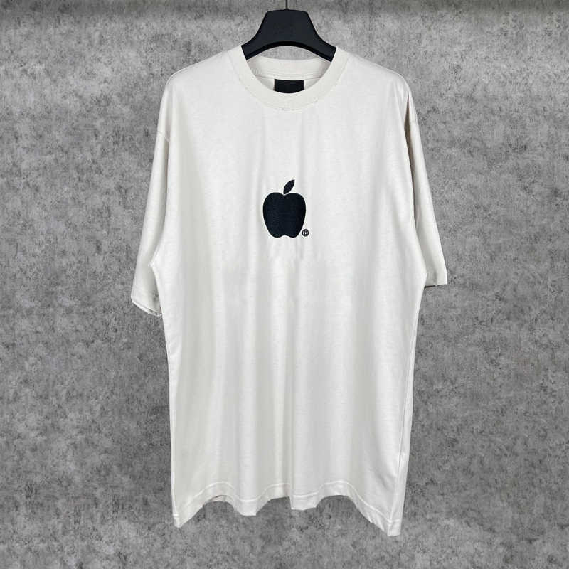 

different embroidery Tee Fashion Man Women T-shirt Summer Hip Hop Highstreet Oversized FZTX1641, Light gray