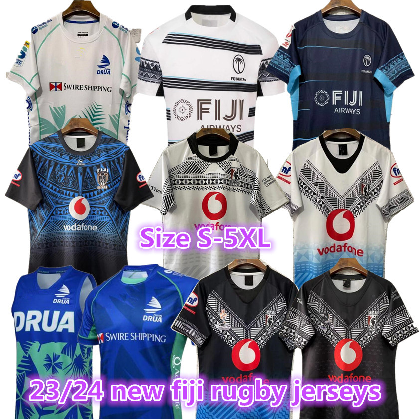 

2023 2024 Fiji Home Away Rugby Jersey Sevens Shirt Thai Quality 22 23 24 Fiji National 7's Rugby Jerseys