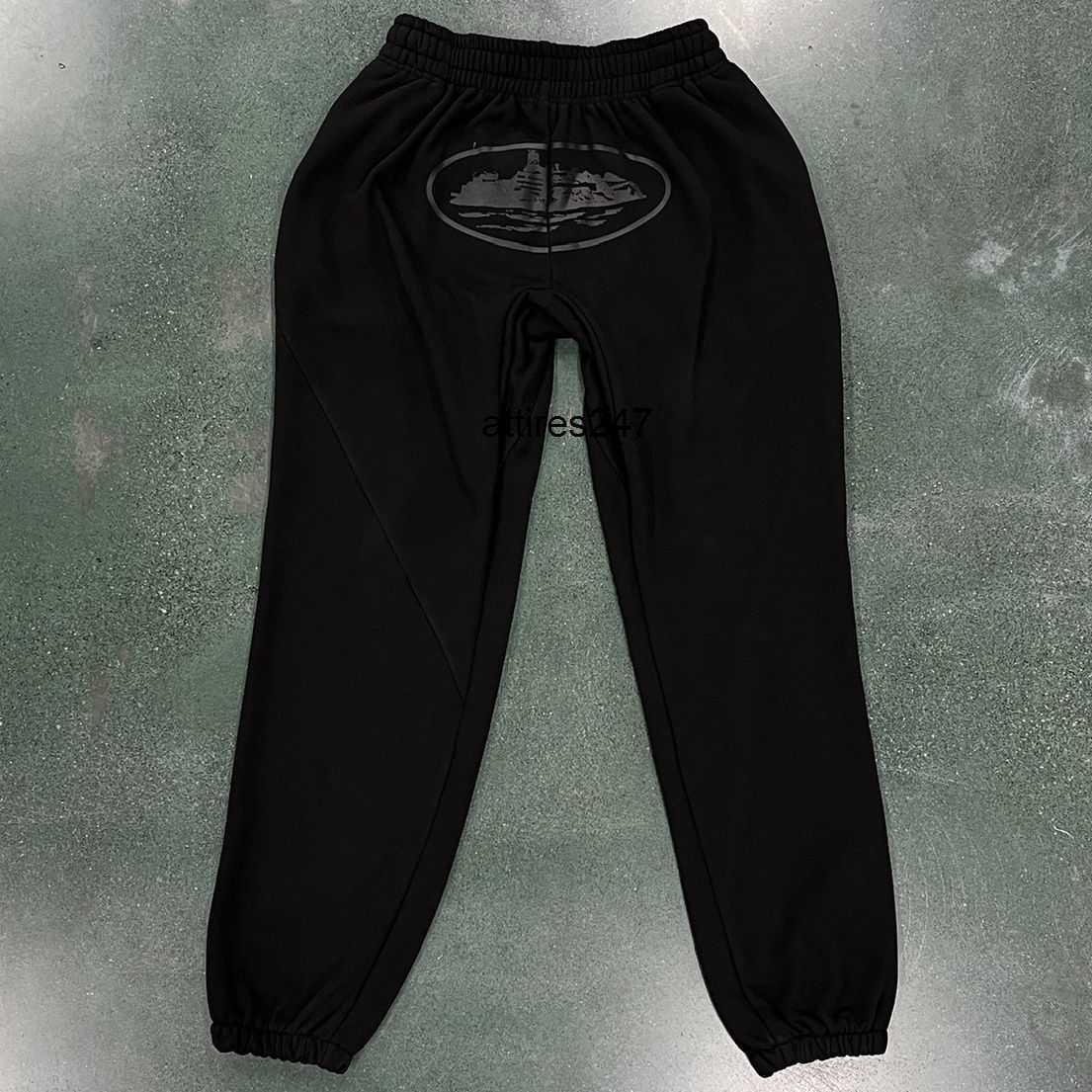

New Corte Sweatpants Unisex Pants Black Alcatraz Logo ins
