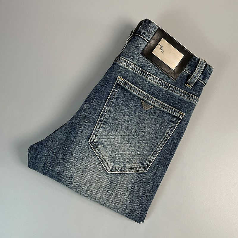 

Fashion vintage Jeans men jeans designer pants mens casual denim Pants classic GA embroidery straight trousers, Ffyy006068