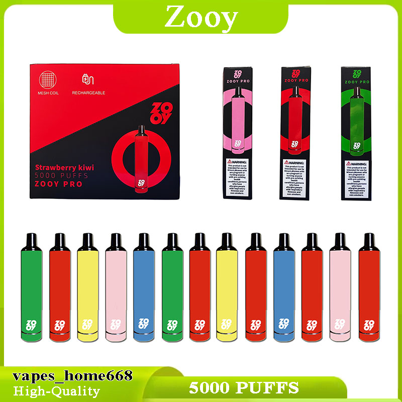 

disposable vapes zooy 5000 puffs E cigarettes desechables vaper device ZOOY pro Rechargeable prefilled 5% 2% mesh coil vaporizer VS filex max 5000 bang 5000 elf 5000