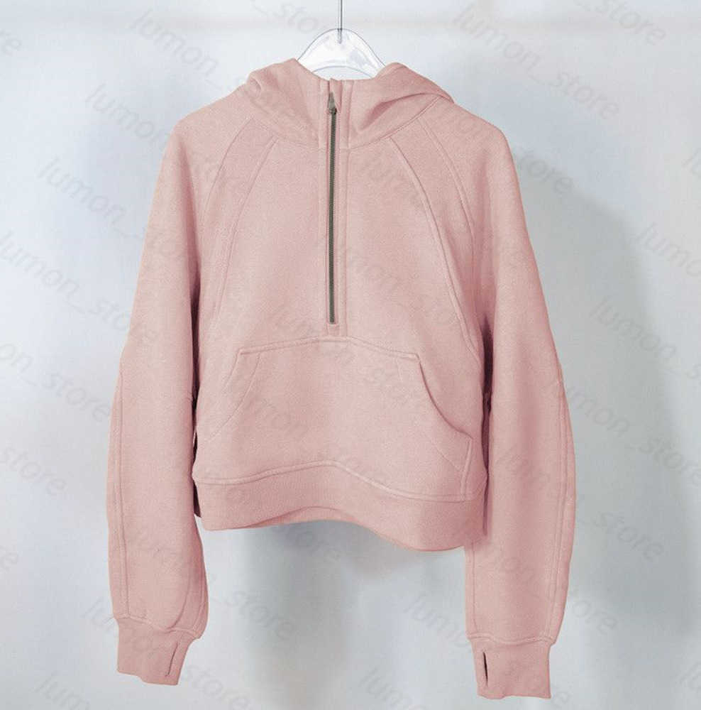 

Winter Yoga Lulus Women Jackets Tracksuits Sets Sweatshirt Scuba Half Zip Hoodys Sweater Gym Clothes Tops Workout Fitness Loose 2023 Leisure