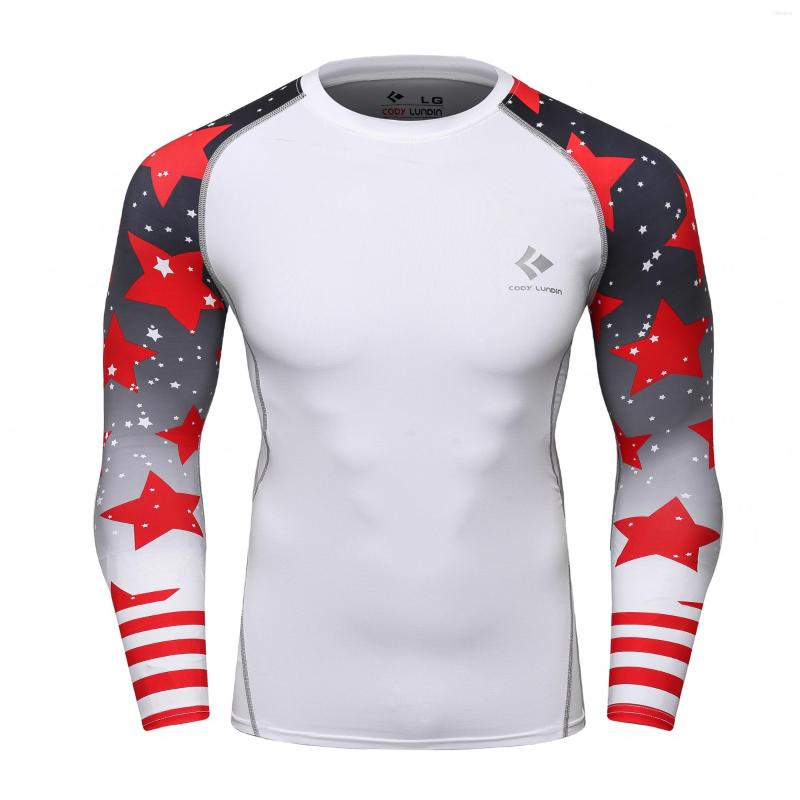 

Men's T Shirts Cody Lundin Tight Long Sleeve Jiu Jitsu Men's Digital Printed Compression Rash Guard, Ad008