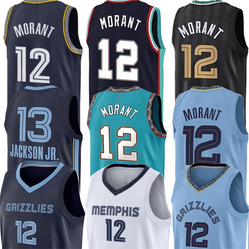 

MEM Custom Ja Morant Basketball Jerseys Jaren Jackson Jr. Desmond Bane Adams Dillon Brooks Brandon Clarke Ziaire Williams Aldama Men New, Colour 2
