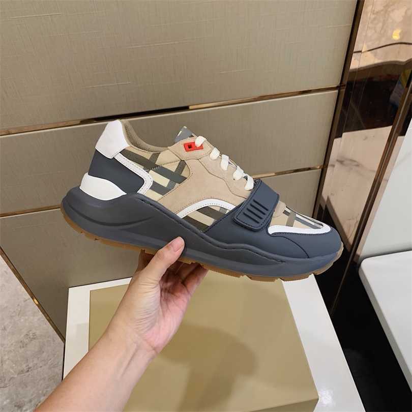 

Men Shoes Autumn and winter new products Velcro classic plaid sneakers cotton plaid rubber outsole comfortable lightweight With box, #13