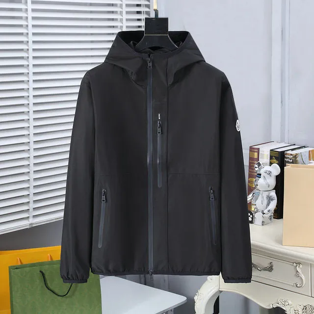 Men jackets spring autumn loose style top mens soft shell jacket coat glasses hat thickened plush and thicken Clothing Coats Jacket-image-842414239