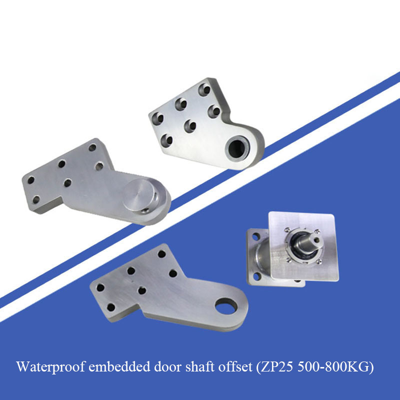 

Self-aligning door shaft embedded off-axis warehouse factory door