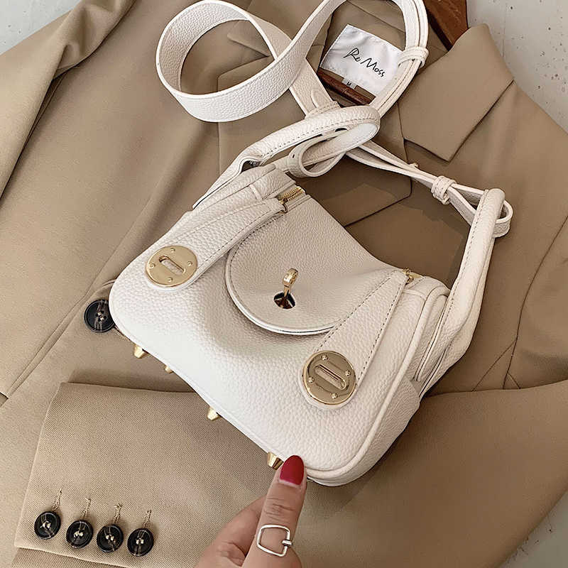 

Designer Herme Lindi Bags online outlet Versatile ins women's one-shoulder small bag 2023 fashionable fashion cross-body net red handVIDV, Black large