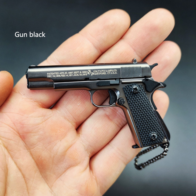 

Quality Metal Pistol Toys Gun 1911 Detachable Miniature Model 1:3 Keychain Craft Pendant Men Birthday Gifts 1640