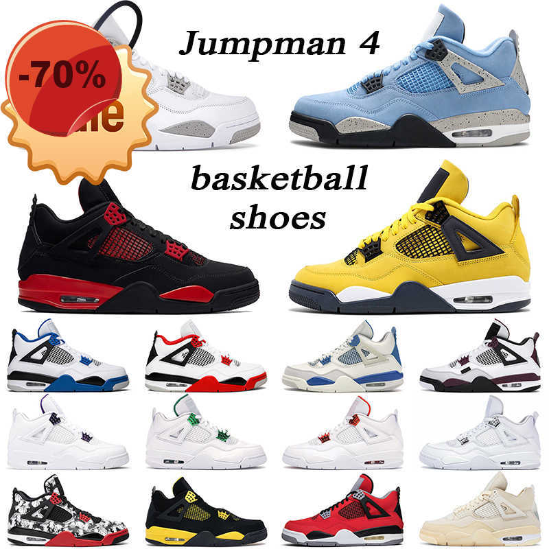 

Sandals 4 jumpman Basketball Shoes men women 4s Lightning White Oreo University Blue Red Metallic Black Cat Cool Grey outdoor mens trainer, Cavs